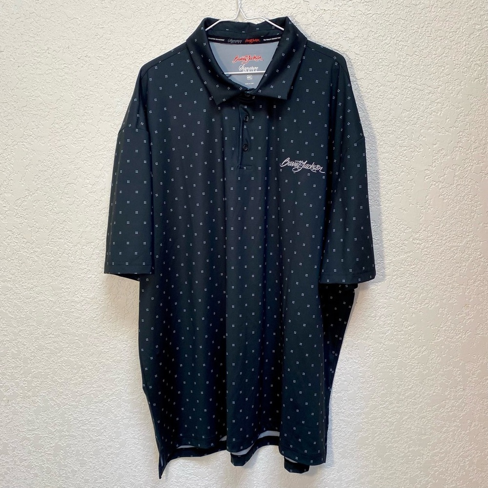 Barrett-Jackson Polo Men’s 4XL Black Short Sleeve Signature Series Sports Shirt